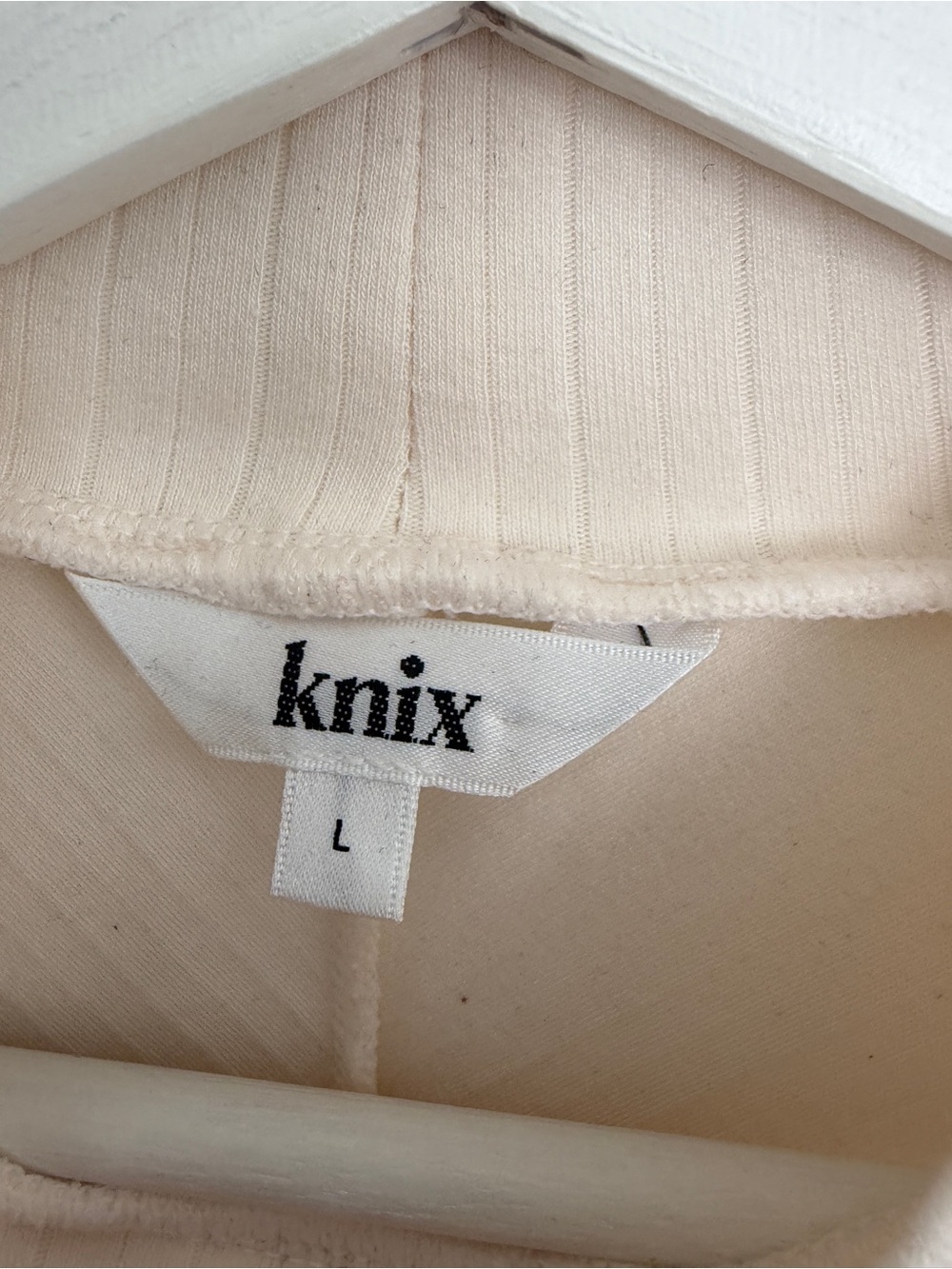 knix Papaya Mock Neck White / Cream Long-Sleeve Bodysuit - Picture 3 of 6